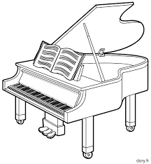 Dessin A Imprimer Un Piano Piano Coloriage Cours De Piano