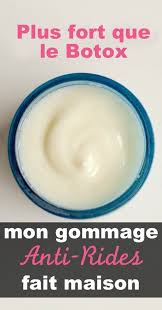 Plus Fort Que Le Botox Mon Gommage Anti Rides Fait Maison Gommage Fait Maison Botox Gommage