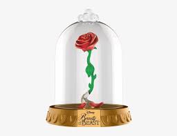 · a red rose encased in a glass dome with led lights. Beauty And The Beast Rose Png Clip Black And White Funko Pop Enchanted Rose Png Image Transparent Png Free Download On Seekpng
