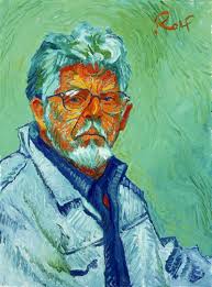 Rolf Harris Self Portrait In The Style Of Van Gogh Portrait Drawing Ap Art Van Gogh