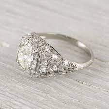 Edwardian Style Engagement Ring Edwardian Engagement Ring Antique Engagement Rings Vintage Edwardian Engagement Ring Vintage