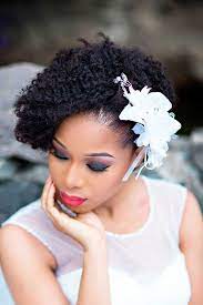 Leah Gaines S African Wedding Hair Styles Black Bride Photo Pinned In Hair Styles See T Black Wedding Hairstyles Natural Hair Styles Natural Hair Wedding