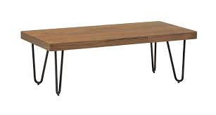 Supported by a sleek steel frame, this coffee table boasts a smooth wood tabletop and bottom shelf. Amazon Brand Rivet Rectangular Hairpin Wood Metal Coffee Table 120 X 40 X 60cm Mdf With Walnut Veneer Black Metal Buy Online In Bahamas At Bahamas Desertcart Com Productid 119014220