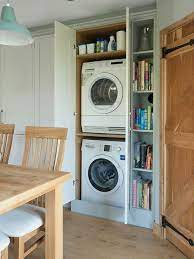 Pin By Sgstevens On Renovation Ideas Laundry Cupboard Vintage Laundry Room Open Plan Kitchen Living Room