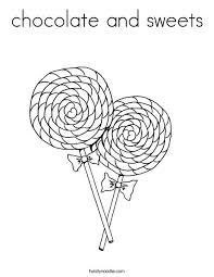 Candy coloring pages to print candy candy coloring pages … Chocolate And Sweets Coloring Page Twisty Noodle