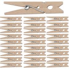 Weitere ideen zu basteln, toilettenrolle basteln, klopapierrollen basteln. 200 Stuck Mini Wascheklammern Aus Holz 3cm Real De
