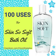 100 Uses For Skin So Soft Bath Oil Avon Tips Frugal Living
