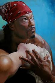 Redemption original oil classical portrait narrative figurative painting by  Kimberly Dow