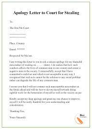 Find reason for missing court date for letter to judge. Apology Letter Template To Court Format Sample Example