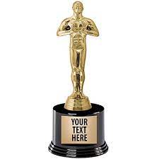 The academy award is bestowed by the american academy of motion picture arts and sciences, in a ceremony with millions of. Amazon Com Crown Awards Oscar Style Trophy Measures 8 5 And Features Your Free Engraving Sports Outdoors