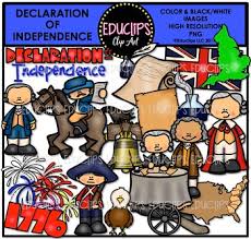 Find the perfect declaration of independence black & white image. Declaration Of Independence Clip Art Bundle Educlips Clipart By Educlips