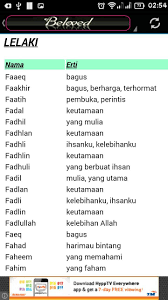 Nama yang paling disukai allah adalah abdullah (hamba meski ada yang berkata bahwa memberi nama bisa dalam bahasa apa saja bukan hanya arab, namun saya pribadi beranggapan dalam bahasa. Nama Nama Indah Bayi Muslim Pour Android Telechargez L Apk