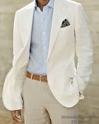 Colour White Blazer Men Mens Attire Luxury Clothes Men