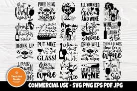 Perfect for when you want to use just one icon as a vector on the desktop or in your own icon workflow. Wine Svg Bundle Wine Glass Svg Drinking Svg Shirt Designs 761304 Cut Files Design Bundles