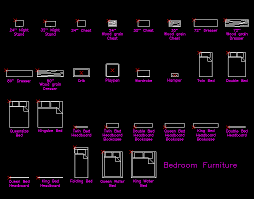 A selection of general furniture cad blocks in plan and elevation. Bedrooms Dwg Block For Autocad Designs Cad