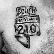 Great tattoos beautiful tattoos body art tattoos tatoos awesome tattoos finger tattoos see tattoo tattoo you tattoo pics. 30 Street Sign Tattoo Ideas For Men Navigational Designs