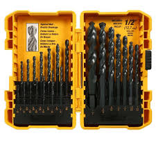 Dewalt Black And Gold Drill Bit Set 21 Piece Dwa1181 The Home Depot Drill Bit Sets Drill Bits Dewalt