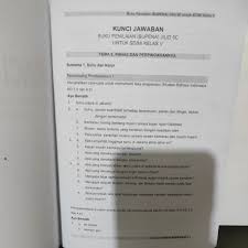 Nah, mau tau bagaimana isi kunci jawaban tematik pada kelas 5 tema 6 subtema 1 pembelajaran 2 simak dibawah ini. Buku Terlaris Kunci Jawaban Buku Penilaian Bupena Jilid 5a 5b 5c 5d Untuk Sd Mi Kelas 5 Shopee Indonesia