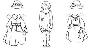Awesome paper doll coloring pages free printable dolls to color barbie for scaled. Paper Doll Coloring Pages Karen S Whimsy