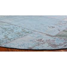 Tepih UNDI turquoise vintage-inspired rug – 2500dia – Lull Studio d.o.o.