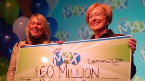 At a celebration wednesday at the st. Winner Lotto Max 60 Million
