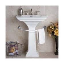 Pedestal Sink Towel Bar Improvements Catalog Polyvore Bathroom Towel Bar Pedestal Sink Bathroom Pedestal Sink