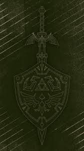 I Made Some Simple Mobile Wallpapers Based On The Master Sword And Hylian Shield Visit Blazezelda Tumblr Com Master Sword Sword Tattoo Wood Carving Patterns