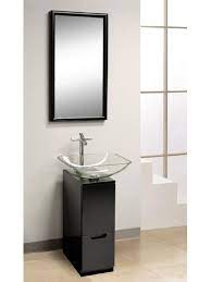 We did not find results for: Bathroom Modern Bathroom Design With Small Vanity And Glass Vessel Sink Also Stainless Faucet Combi Modern Bathroom Vanity Small Bathroom Vanities Small Vanity