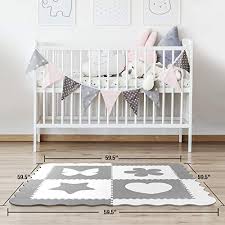 Eva foam mats are lightweight and piece together like a puzzle. Sorbus Baby Play Mat Tiles 61 X 61 Extra Large Non Toxic Foam Puzzle Floor Mat