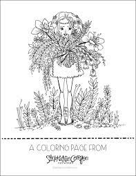Free Printable Girly Flower Bohemian Coloring Page By Stephanie Corfee Coloring Pages Fall Coloring Pages Coloring Pages To Print