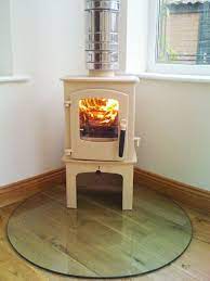 Nb Walls Behind Treated With Sand And Cement Render And Heat Proof Skim Twin Wall Freestanding Fireplace Wood Burning Stove Modern Wood Burning Stoves