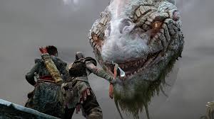 But the world serpent ends up not being a threat of that. Wallpaper Kratos God Of War God Of War 2018 Jormungandr 1920x1080 Starchildjohn 1386157 Hd Wallpapers Wallhere