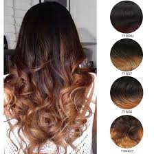 Black ombré hair continues to rise high on the color changing popularity scale as it allows the hair to become a masterpiece all its own. Ombre Black To Brown With Honey Blonde Clip In Body Wavy Virgin Human Viviabella Hair