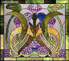 Free cross stitch patterns that everyone can download and enjoy. Art Nouveau Thistle Cross Stitch Pattern Stained Glass Look Etp