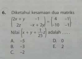 Check spelling or type a new query. Contoh Soal Dan Jawaban Kesamaan Dua Matriks Masnurul
