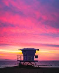 Huntington Beach California Cotton Candy Skies Cotton Candy Sky Huntington Beach California Beach Wallpaper