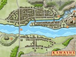 Http Www Gamer Printshop Com Cbg Kawashi Map Jpg Fantasy City Map Fantasy World Map Town Map