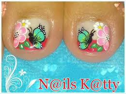 Las uñas decoradas cada vez están siendo mas usadas. Megustan Arte De Unas De Pies Disenos De Unas Pies Unas Pies Decoracion