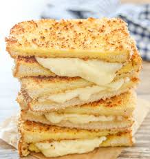 panko crusted grilled cheese sandwiches