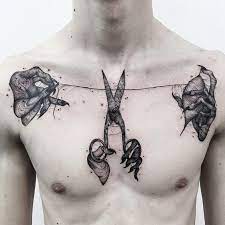 Skulls Art Wallart Goth Gothic Jewelries Apparels Tattoo Skulltattoo Yoga Clothing Shoes Gift Hall Body Tattoos Chest Piece Tattoos Black Tattoos