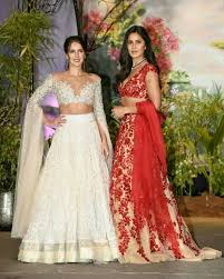 Katrina Kaif With Isebell Kaif At Sonamahuja Wedding Fashion Show Dresses Indian Wedding Outfits Event Dresses