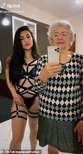 Milf uses all holes with young bbc black ebony. 72 Year Old Grandma Wears Granddaughter S Very Sexy S M Lingerie In Flip The Switch Tiktok Video Daily Mail Online