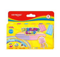 Keyroad Pastel Colored Modeling Clay – 180g Box of 12 Sticks – Model  KR972525