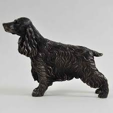As this artwork is handmade colour can vary slightly. Cold Cast Bronze Sculpture Cocker Spaniel Spiveys Web