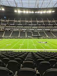 Traditional premium suites at allegiant stadium are located above the lower seating concourse. Photos At Allegiant Stadium