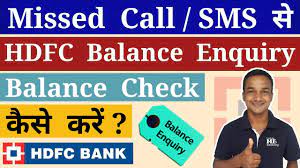 1800 425 4332;1800 221 006. Hdfc Balance Enquiry Number Check Hdfc Bank Balance By Sms Missed Call By Explain Me Banking Youtube