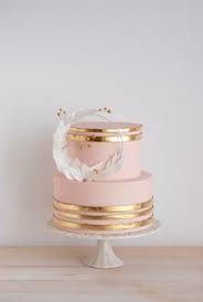 Blush Pink Gold Rose Gold Birthday Cake Designs Modern Blush And Gold Golden Wedding Cake Blush Wedding Cakes Gold Wedding Cake