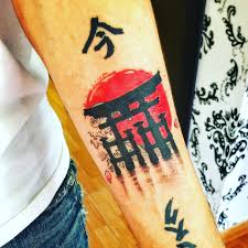 We'll push your tattoo idea to nearby artists and studios. New Tattoo Kanagawa Wave Miyajima S Torii And Sub Of Japan Japanese Tattoo Cool Forearm Tattoos Hand Tattoos