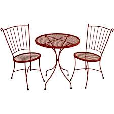 Arlington House Wrought Bistro Set Red Walmart Com Metal Outdoor Furniture Affordable Outdoor Furniture Quality Outdoor Furniture