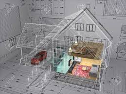 You can draw yourself, or order from our floor plan services. 3d Isometric View The Residential House On Architect Drawing Stock Photo Picture And Royalty Free Image Image 5146807